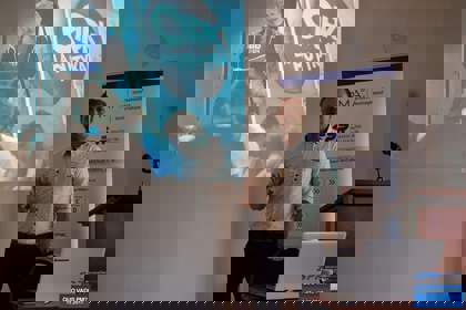 Michal Sikora a jeho přednáška o projektech v umění